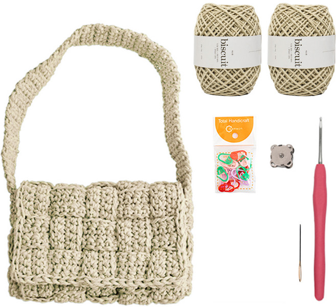 yarna 비스켓 카세트백 패키지 세트, 1세트, 37 연베이지