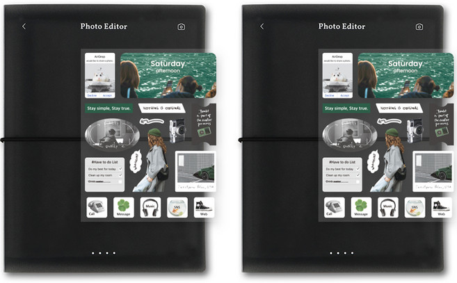 대시앤도트 포토에디터 네컷 앨범 2p + 리무버블 스티커 2p 세트, 03 셔터 블랙(네컷 앨범), 40매