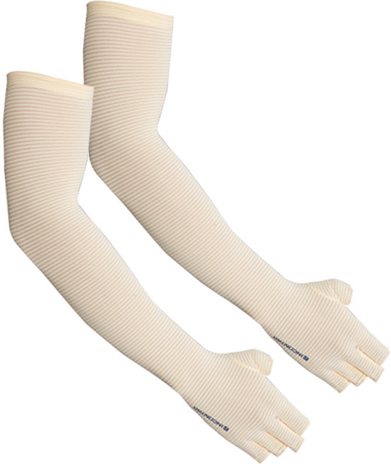 인콘트로 멀티스포츠 실리콘 반장갑 냉감쿨토시, 베이지, 1세트