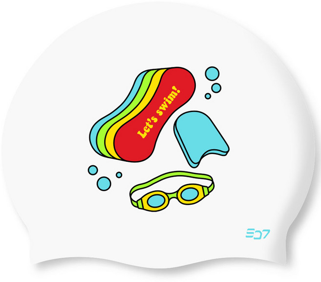 SD7 실리콘 수모 스윔기어 SGL-CA402, WHT, 1개