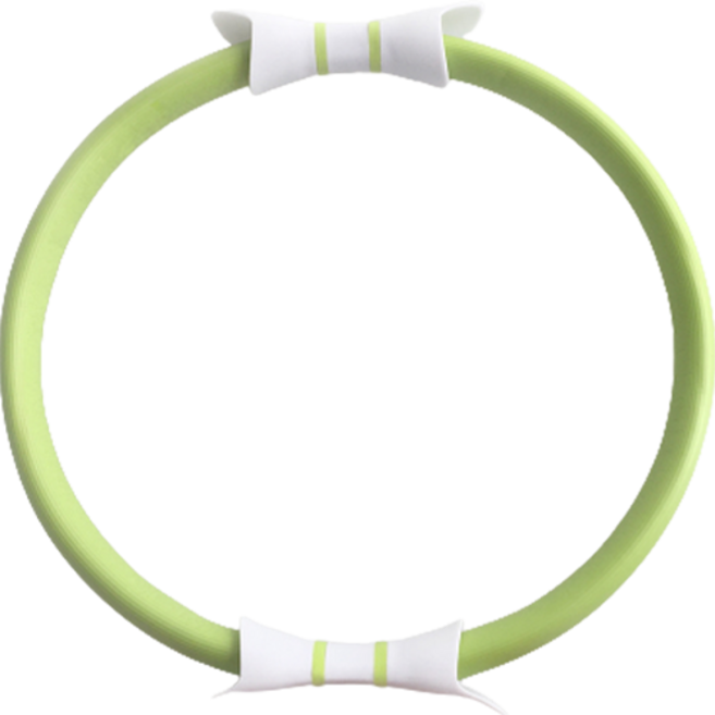 데이즈온샵 필라테스 피트니스 다리 근육 요가 링, 그린화이트