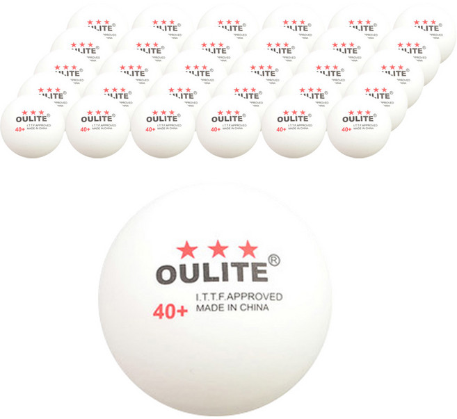 로이마스터 ABS 탁구공, 흰색, 50개입, 1세트