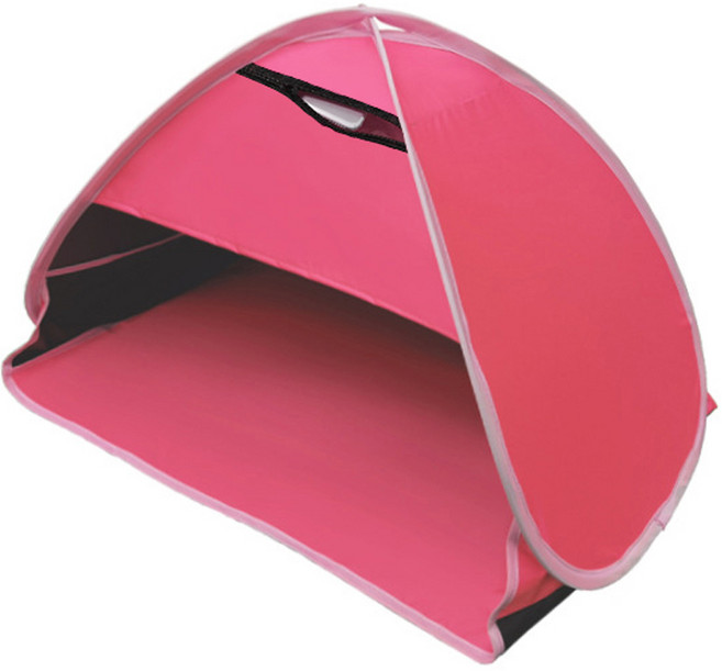 순잠 수면 암막 원터치 접이식 머리텐트 레드 은나노 M, 1개