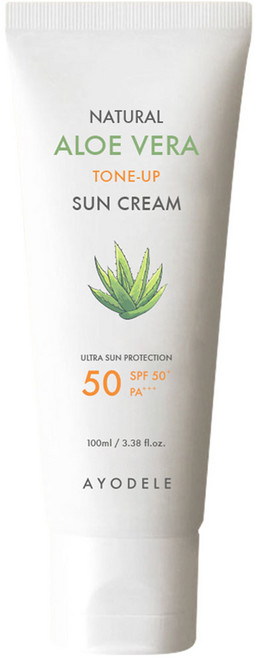 아요델 알로에베라 미백톤업 3중기능성 선크림 SPF50+ PA+++, 1개, 100ml