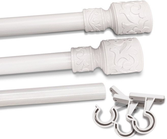 알뜨리 로맨틱 커튼봉 세트, 화이트