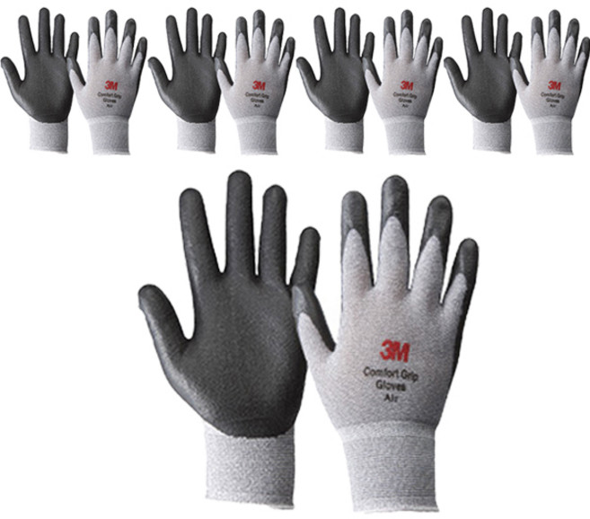 쓰리엠 컴포트 그립 글로브 에어, 멜란지그레이, 5개