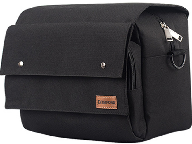 레이포드 미니벨로 프론트 캐리어 가방 V25, 블랙, 1개