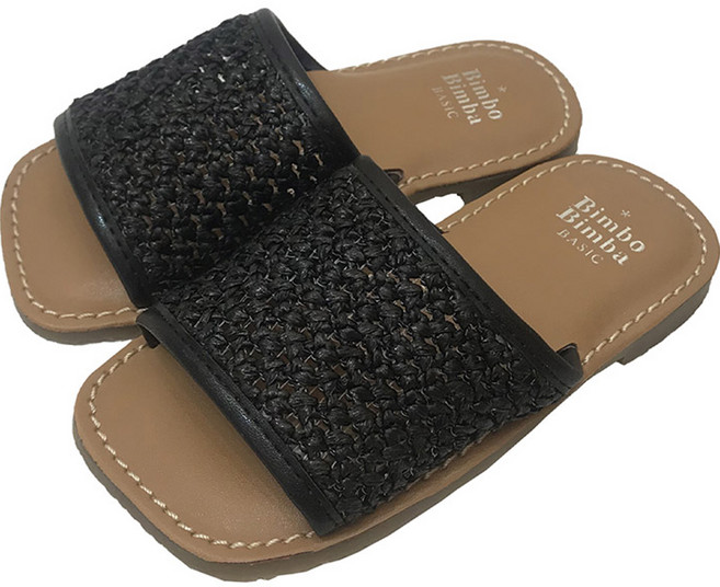 빔보빔바 여아용 라탄 메쉬 슬리퍼