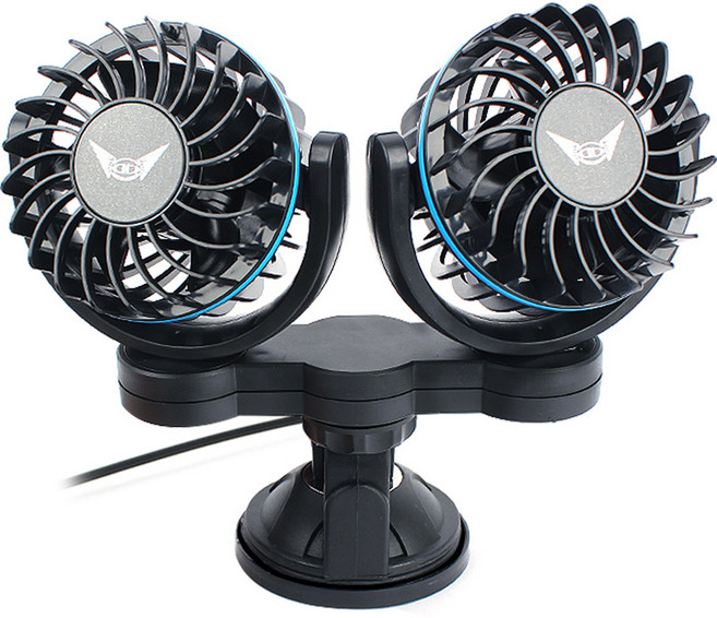 지엠지모터스 콜드스냅 차량용 서큘레이터, R-R-dai-DCF-U9, 블랙