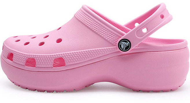 크록스 여성용 클래식 플랫폼 클로그 샌들 206750