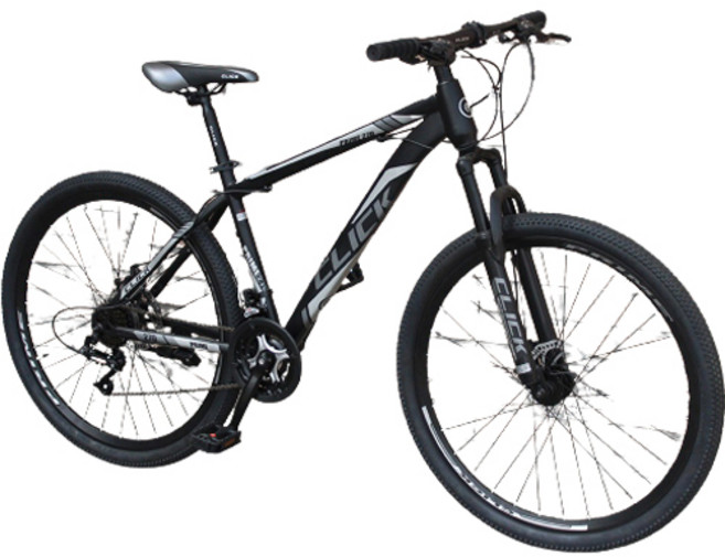 ATECX 클릭 2023년형 MTB 자전거 프라임 26D 반조립, 블랙그레이, 1개