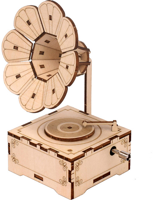 루아즈 DIY 오르골 만들기 축음기, 혼합색상, 1개