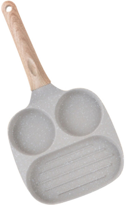 나리히라 인덕션 모닝 오믈렛 후라이팬 3구 웜그레이, 19 x 38 cm, 1개