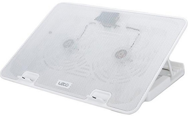 레토 메탈 듀얼 쿨러 노트북 거치대 LCS-S01, 화이트, 1개