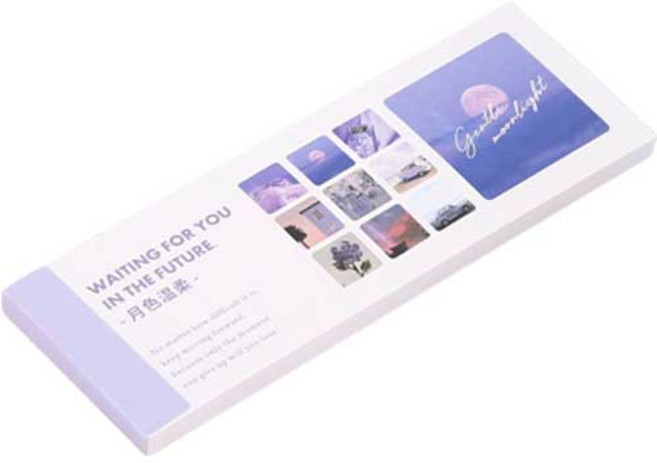 올리브파티 감성 풍경 다꾸 스티커북 30p, 블루, 1세트