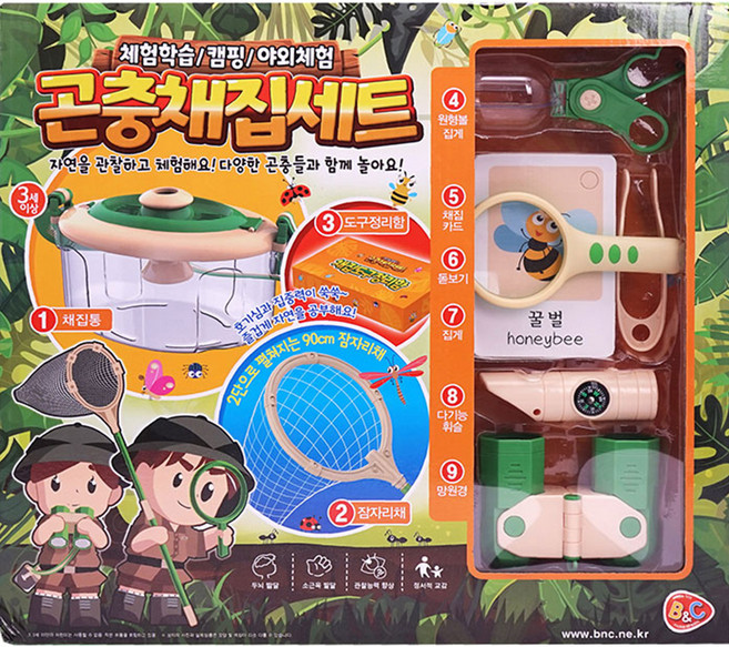 비앤씨 곤충채집 세트, 1세트