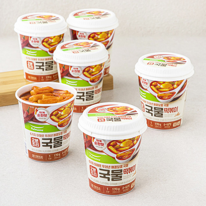 풀무원 2분조리 국물떡볶이, 170g, 6개
