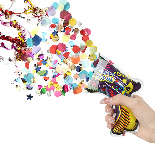 피앤비유니티 컨페티 총풍선 5종 세트, 랜덤발송, 1세트