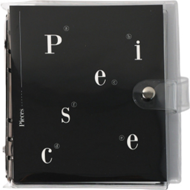 워너디스 A6 피시스 6공 바인더 세트, 02블랙, 1세트