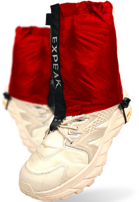 엑스피크 트레일 등산 초경량 숏 스패츠, 레드