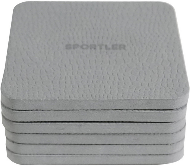 스포틀러 미니쿠션 EVA 조각매트, 그레이, 6개