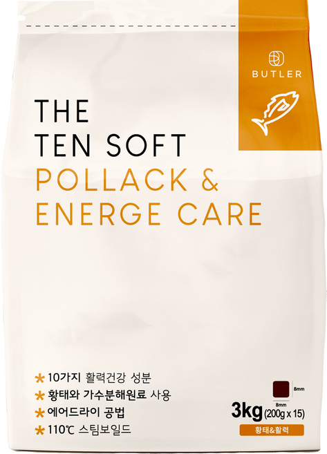 더텐소프트 강아지 기능성 사료, 활력, 3kg, 1개