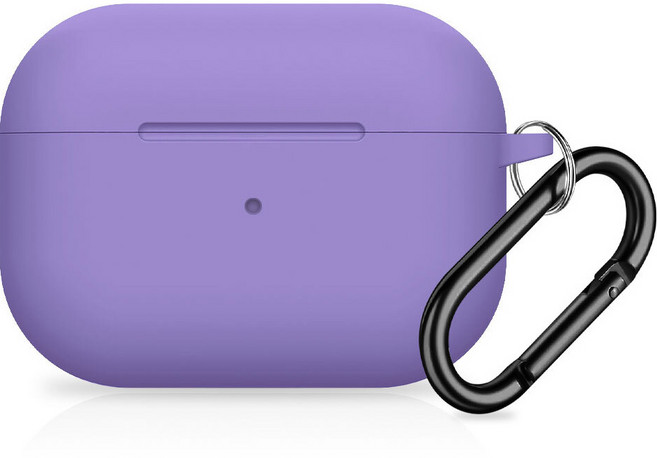 엑씨 실키 파스텔 이어폰 케이스 에어팟 프로 2, 퍼플