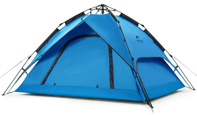 네이처하이크 자동 원터치 텐트, 블루, 3인용