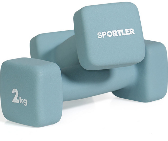 스포틀러 네오프렌 미용아령, 2개, 2kg