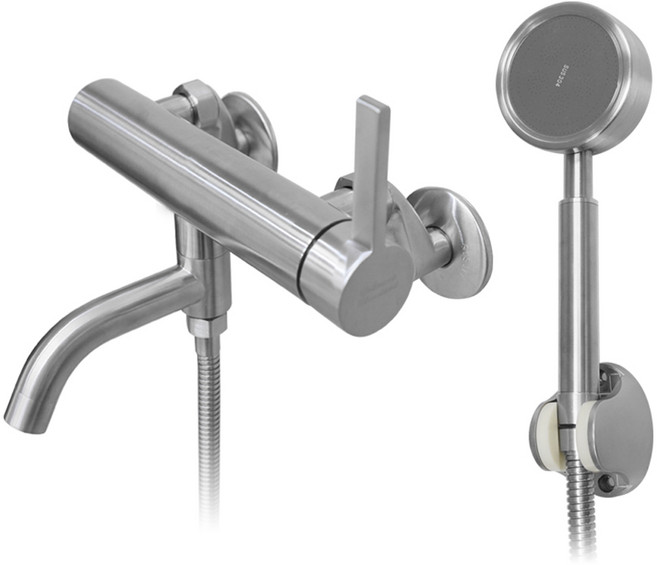 미리내 스테인리스 욕실 샤워수전 고급형 SUS304, 1개