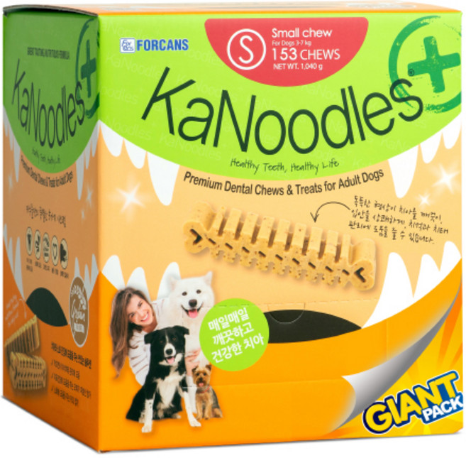 카누들 플러스 강아지 덴탈껌, 오리지널, 1.04kg, 1개