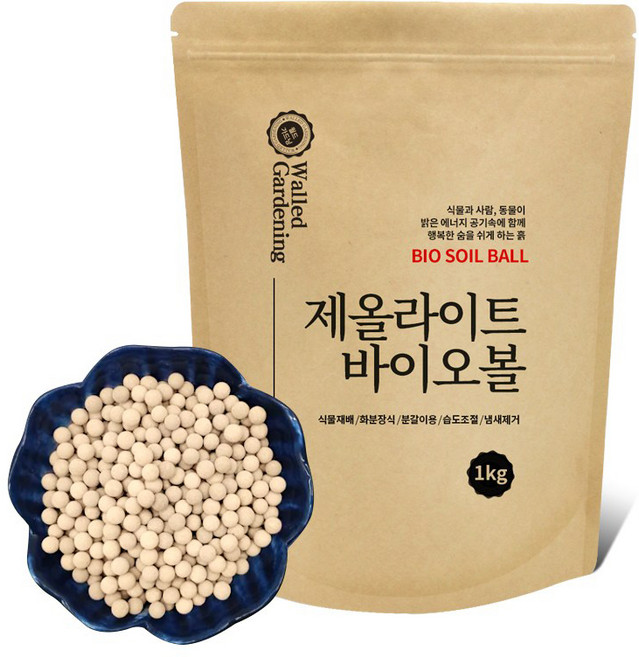 월드가드닝 제올라이트 바이오볼, 1개, 1000g