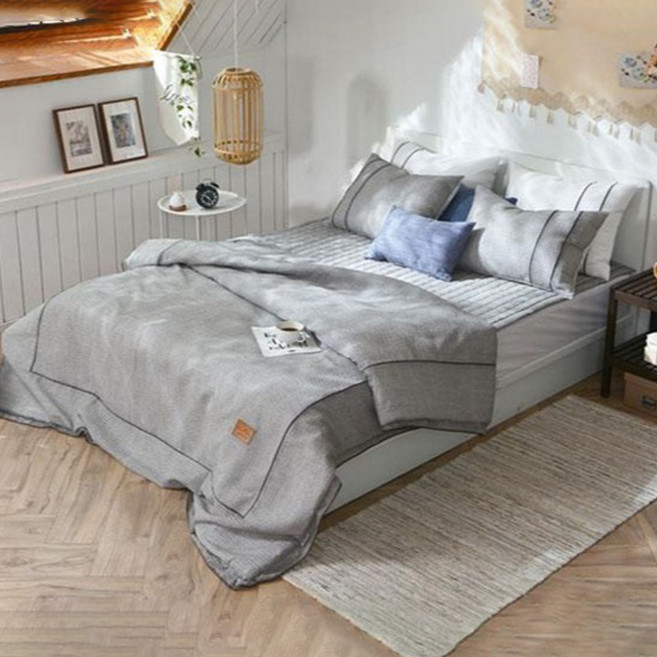 휴고하우스 호텔식 여름 뱀부 라메종 아사면 이불풀세트