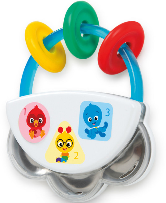 베이비아인슈타인 탬버린 딸랑이, 홉합색상, 1개