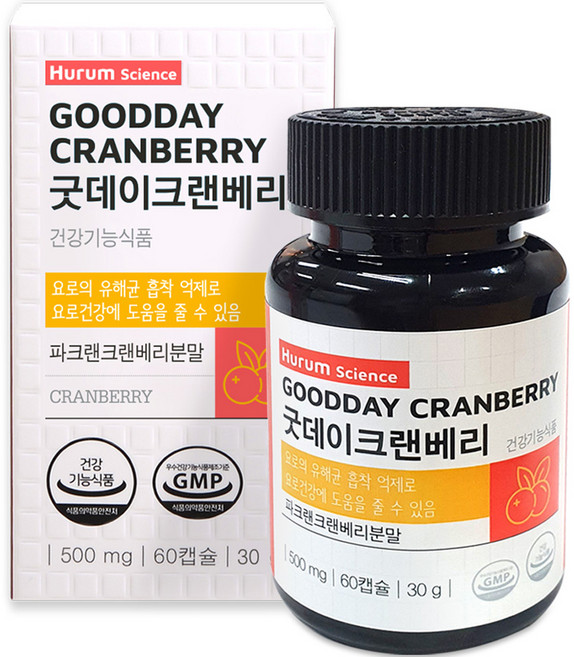 Hurum 女性蔓越莓益生菌, 60錠, 1罐