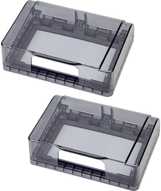 원스탑 방수 안전콘센트커버 가로형, 2개