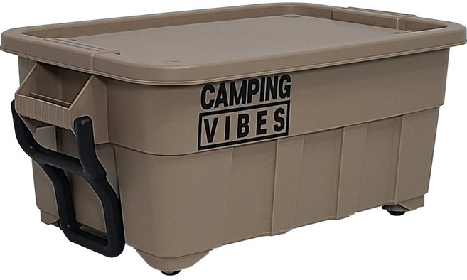 스페이스에디터 캠핑바이브스 멀티 카고박스 53L, 샌드베이지, 1개