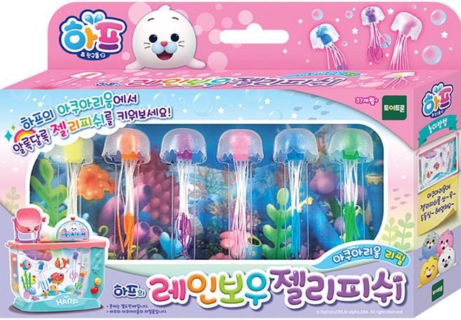 하프 하프의 아쿠아리움 젤리피쉬, 혼합색상, 1개