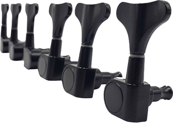 코네임 베이스 기타 헤드머신 줄감개 3W001 블랙, 6개