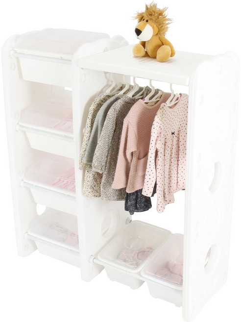 미루 위드맘 기저귀 유아용품 정리함 WH1 캡형 370 x 290 x 1040 mm, 화이트