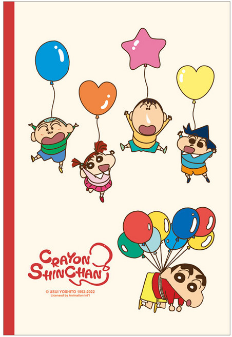 Flyingwhales 蠟筆小新精裝萬年曆日誌, 氣球小新 米色, 1個