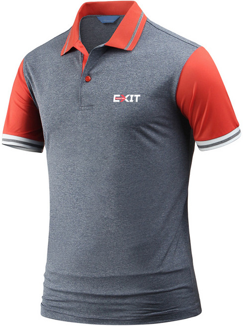 다꾸앙 남성용 냉감 통기성 빅사이즈 PKA 반팔 엑시트 스판 쿨 카라 티셔츠 F05P7_qp5075