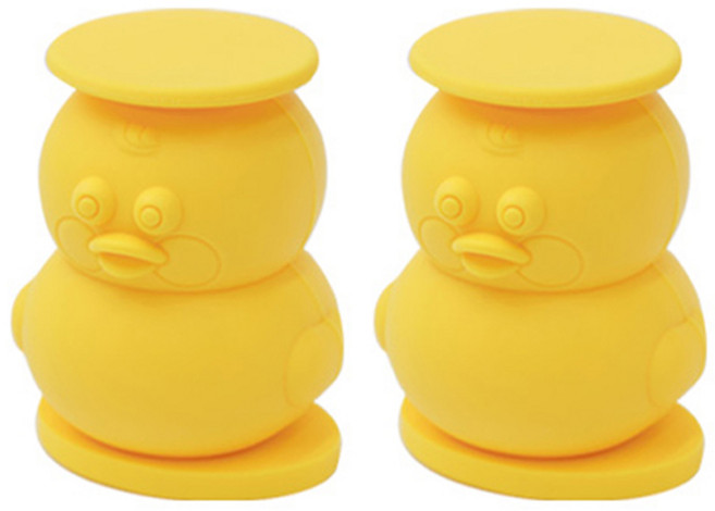 로마네 입체 실리콘 얼음틀 2p, 덕