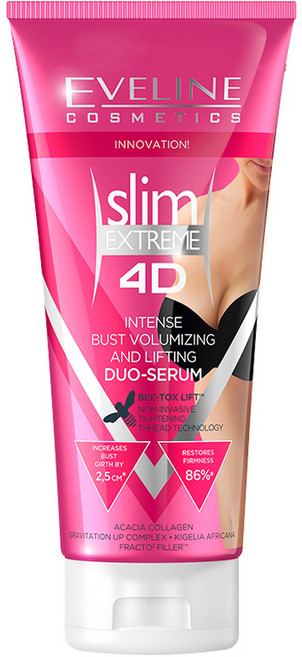 EVELINE Slim Extreme 4D雙重美胸精華液, 200ml, 1個