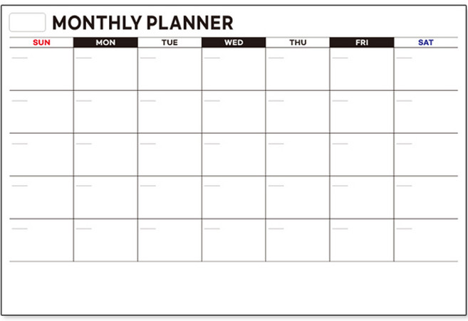 두문 붙이는 스케줄 화이트보드 시트 MP A타입