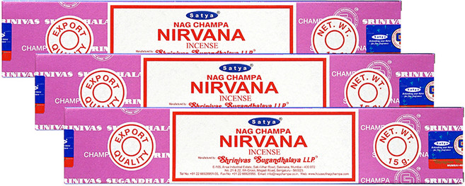 나그참파코리아 인센스 스틱 15g x 3p, 너바나