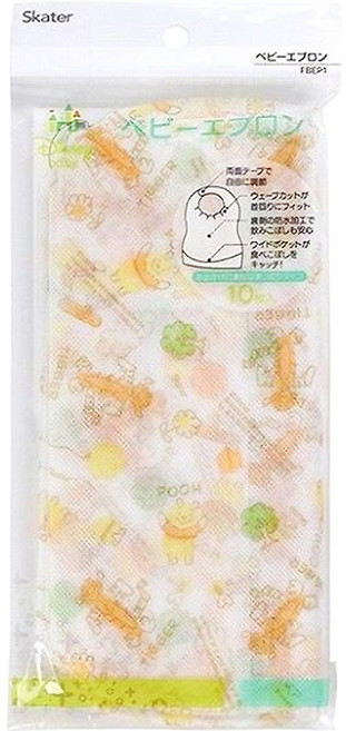 디즈니 캐릭터 일회용 턱받이 FB2P1 10p, 곰돌이푸우, 1개, 10매