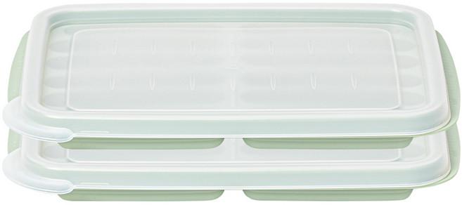 이지앤프리 아이스쏙 얼음 트레이 12구, 그린, 2개