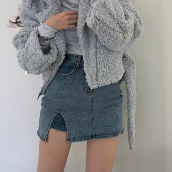 메이첼 페티트 속바지 옆 트임 미니 스커트 02664