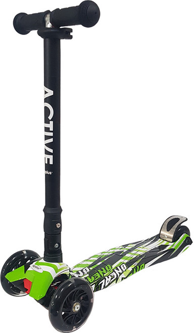 루키 액티브 LED 폴딩 킥보드, 블랙, 1개